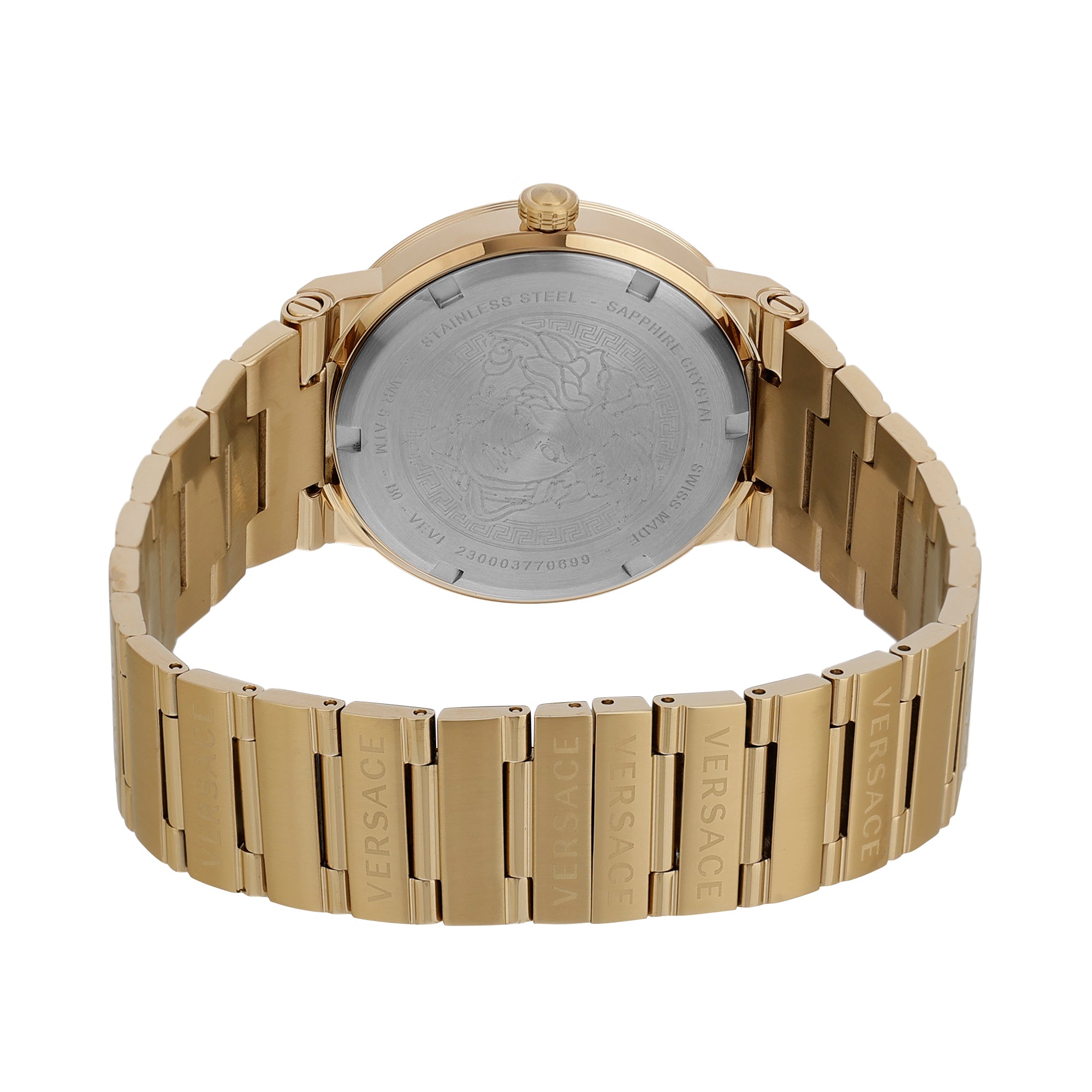 Versace Black Round Dial Quartz Analog Men Watch