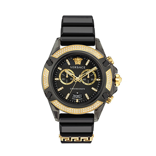 Versace Icon Active Black Round Dial Quartz Analog Unisex Watch