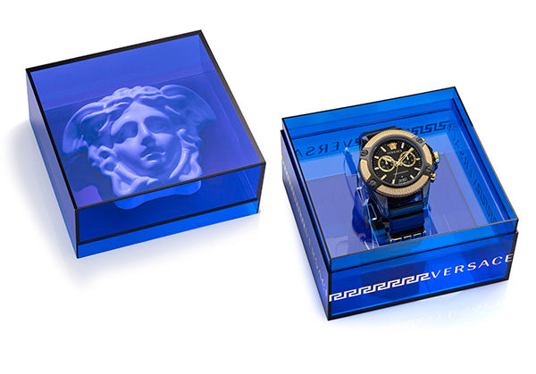 Versace Icon Active Black Round Dial Quartz Analog Unisex Watch Watch Versace