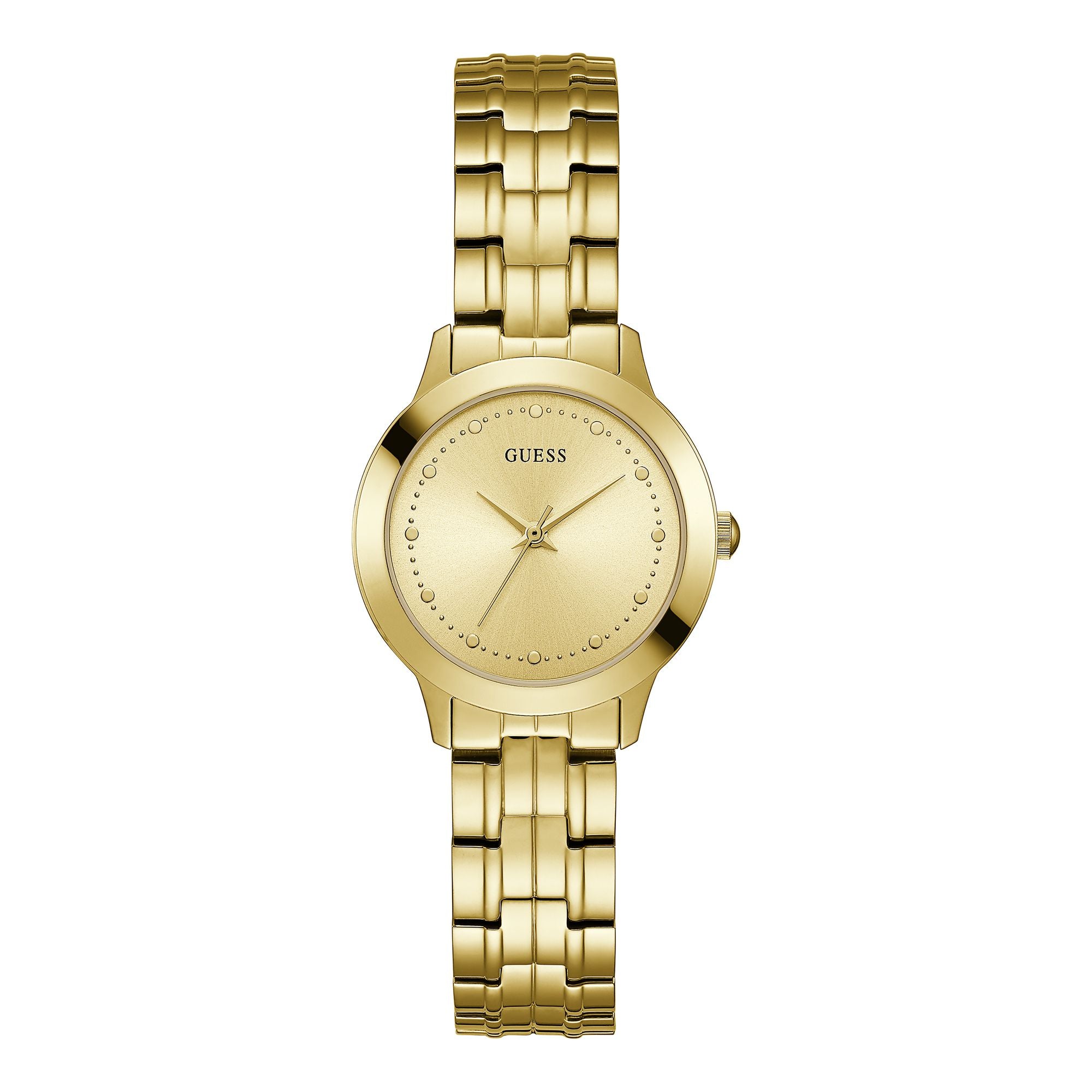 Guess Chelsea Champagne Round Dial Quartz Analog Women Watch Watch Guess