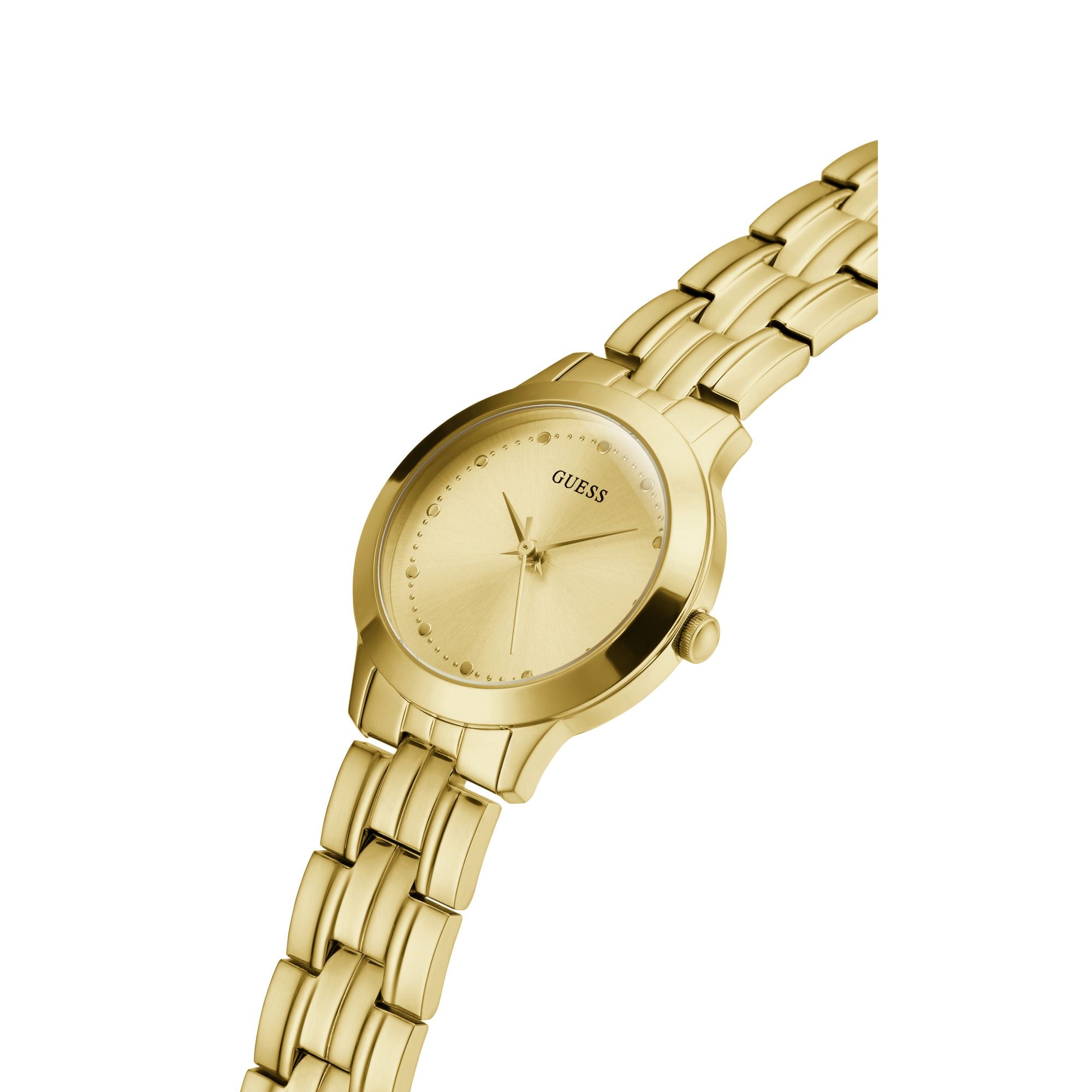 Guess Chelsea Champagne Round Dial Quartz Analog Women Watch Watch Guess