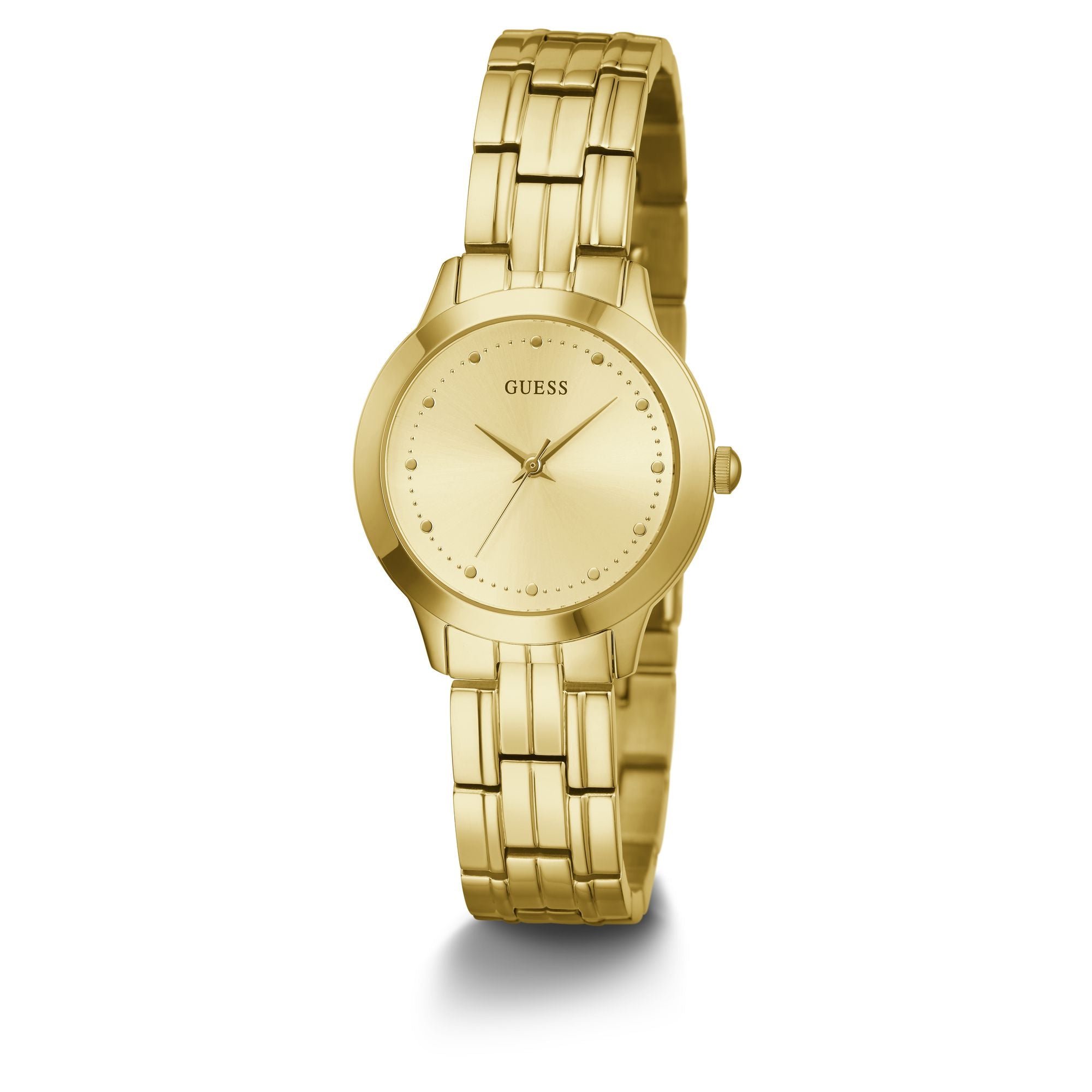 Guess Chelsea Champagne Round Dial Quartz Analog Women Watch Watch Guess