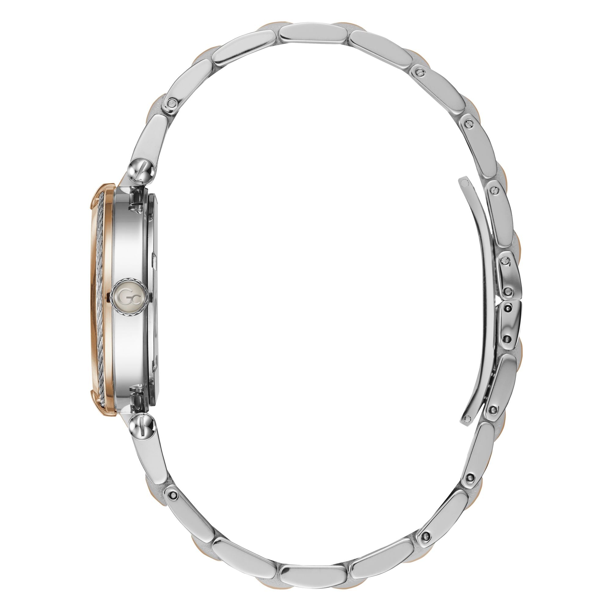 GC CableChic White Round Dial Analog Women's Watch - Y18002L1MF