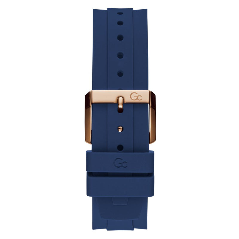 Gc Sport Chic Blue Round Dial Quartz Men Watch - Guess Collection Watch Gc