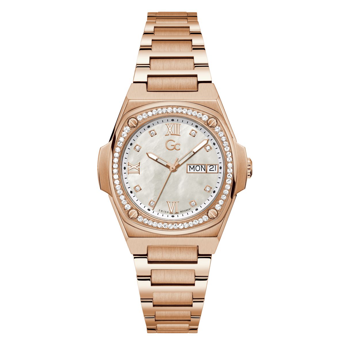 Gc Sport Chic Rose gold Round Dial Quartz Women Watch - Guess
