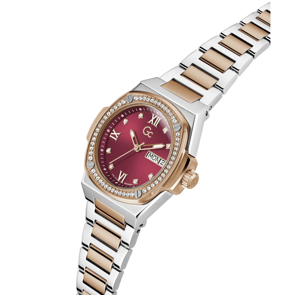 Gc Red Coussin Dial Quartz Analog Women Watch - Guess Collection Watch Gc