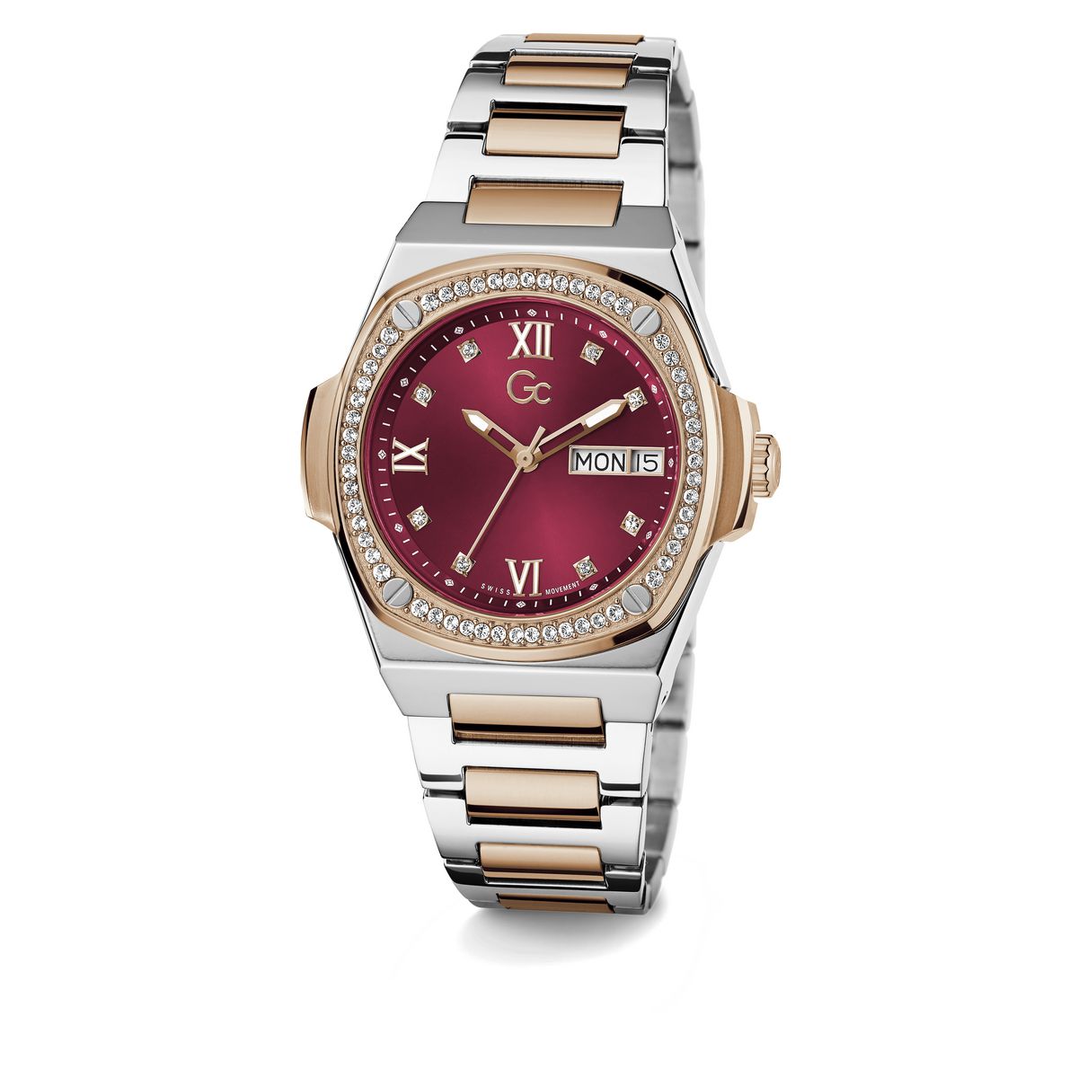 Gc Red Coussin Dial Quartz Analog Women Watch - Guess Collection Watch Gc