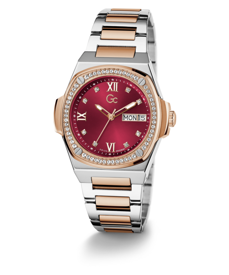 Gc Red Coussin Dial Quartz Analog Women Watch - Guess Collection Watch Gc