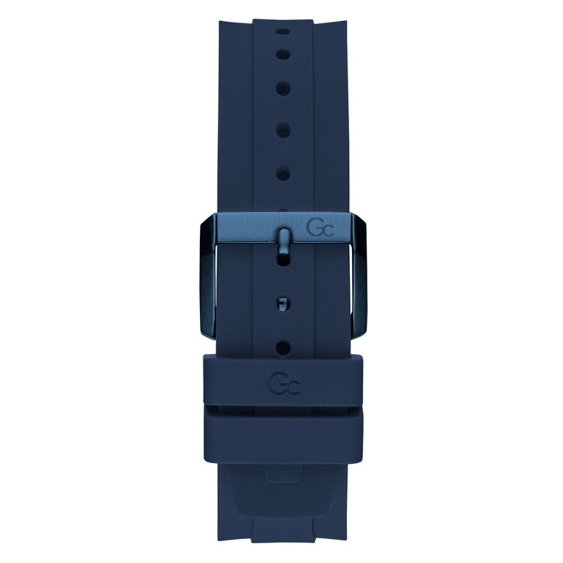Gc Sport Chic Blue Round Dial Quartz Men Watch - Guess Collection Watch Gc