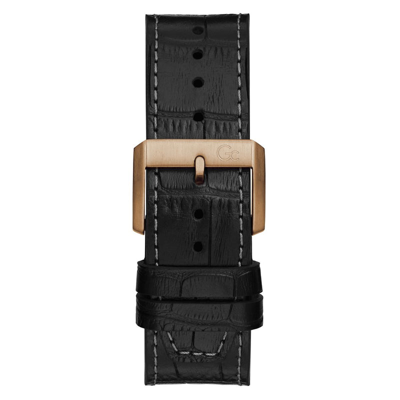 Gc Red Leather Coussin Dial Quartz Analog Men Watch - Guess Collection Watch Gc