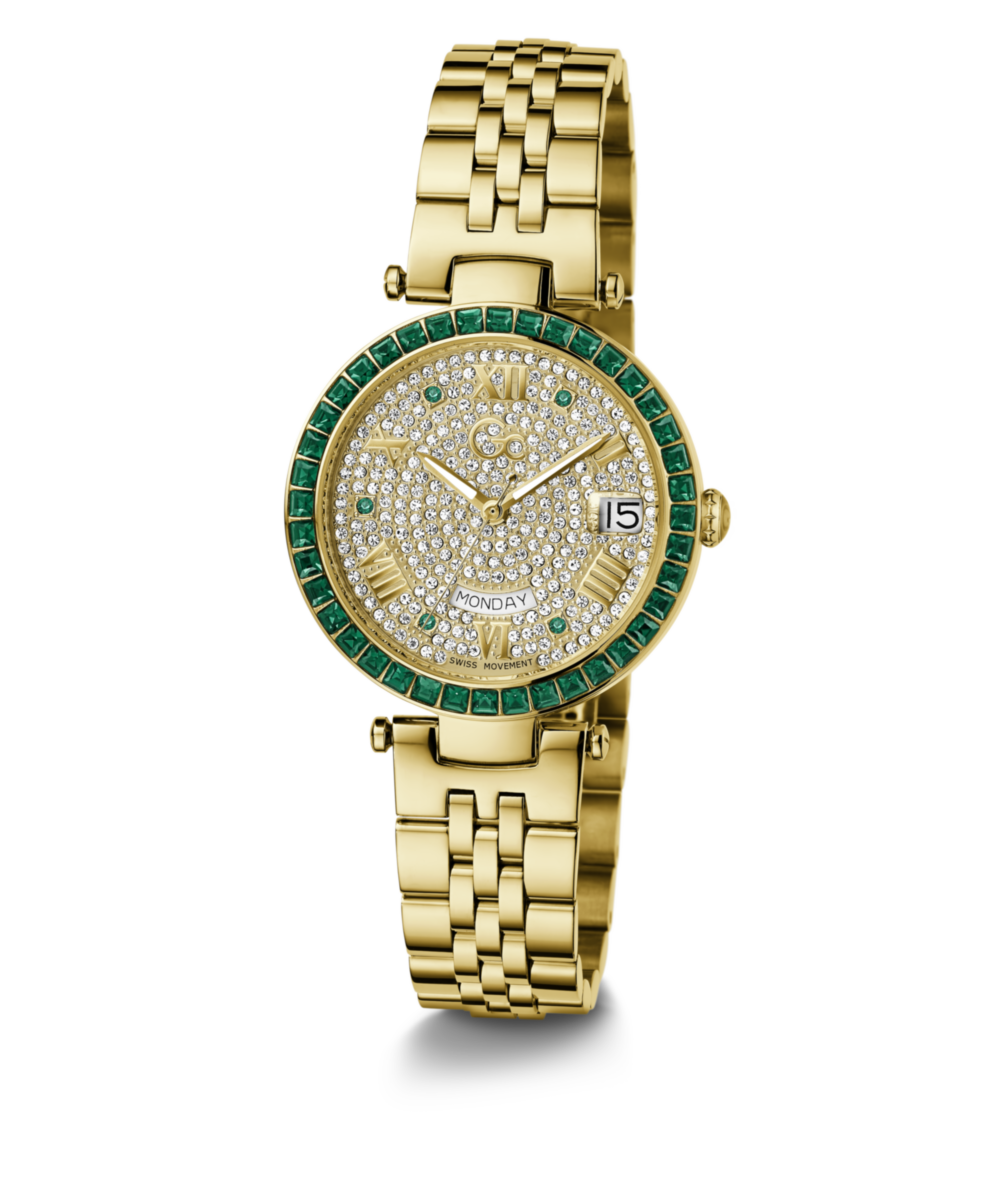Gc Sport Chic Yellow Round Dial Quartz Women Watch - Guess Collection