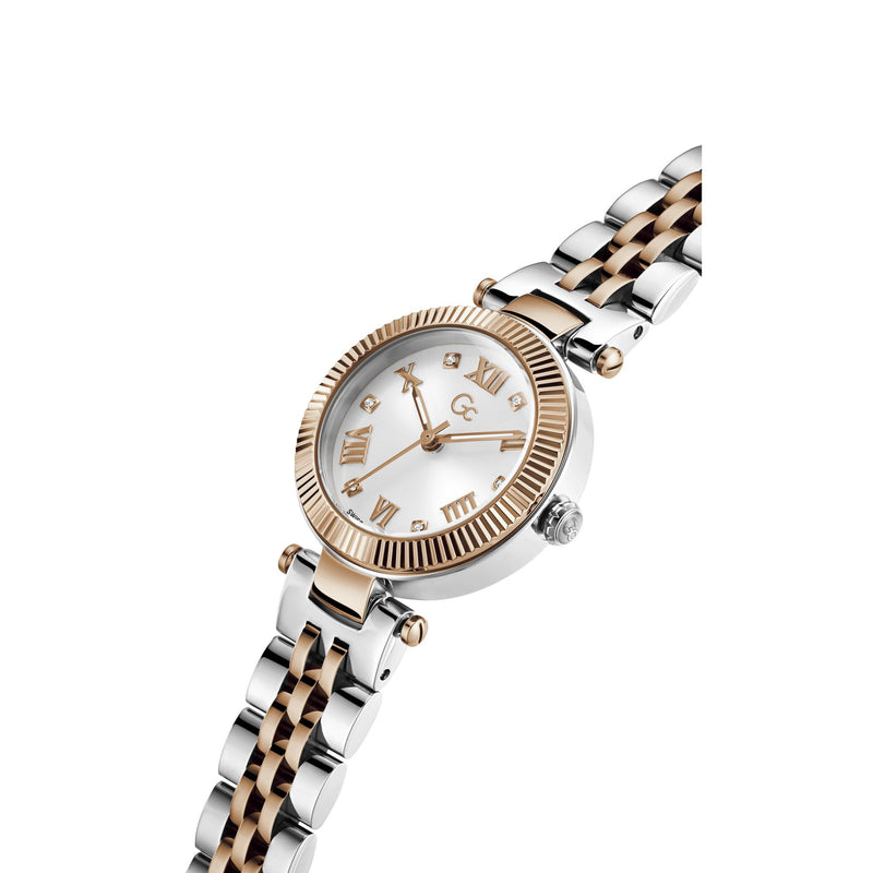 GC Flair White Round Dial Analog Women's Watch - Z02001L1MF Watch Gc