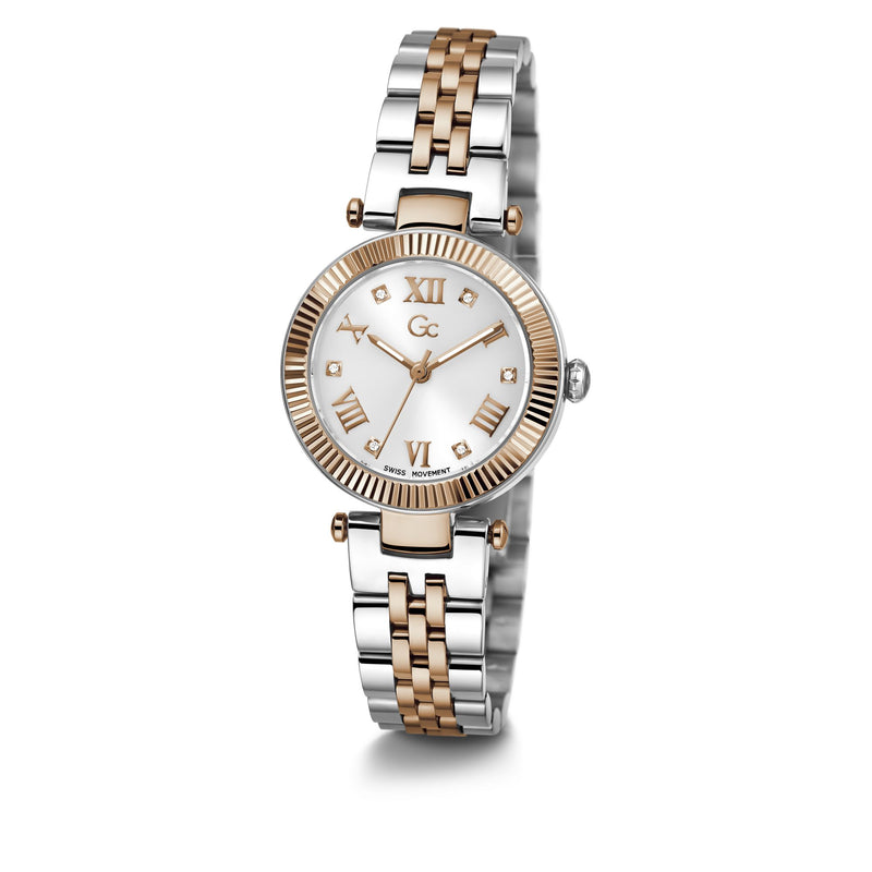 GC Flair White Round Dial Analog Women's Watch - Z02001L1MF Watch Gc