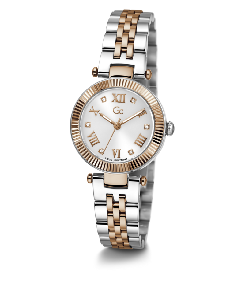 GC Flair White Round Dial Analog Women's Watch - Z02001L1MF Watch Gc