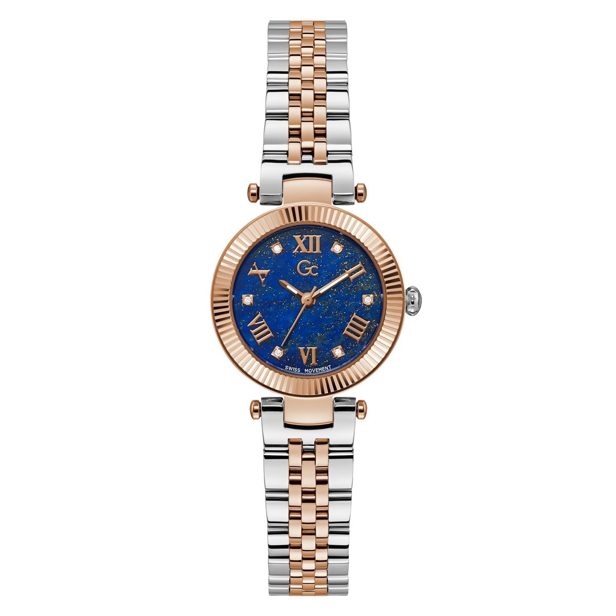 Gc Special Silver Round Dial Quartz Analog Women Watch Guess