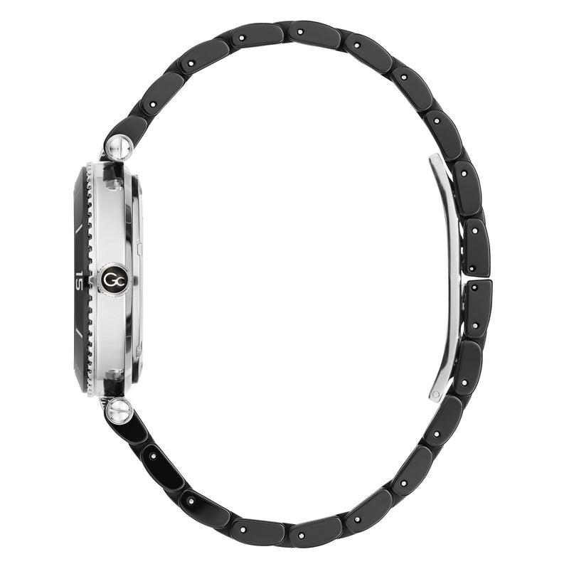 GC Muse Ceramic Black Round Dial Analog Women's Watch - Z05009L2MF Watch Gc