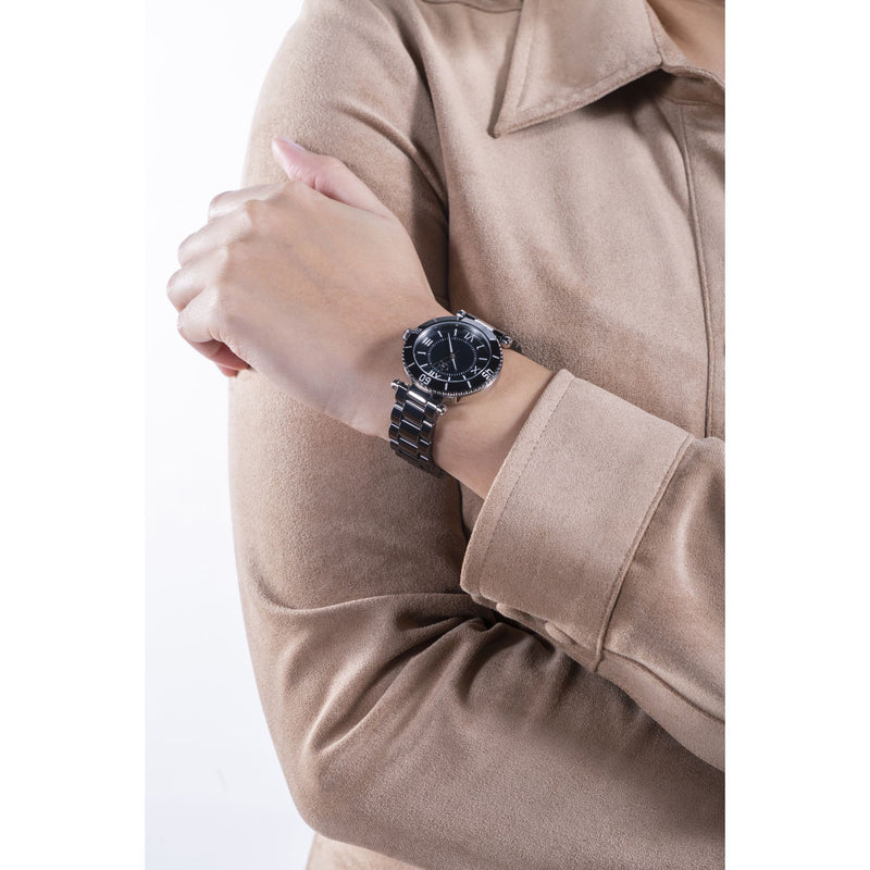 GC Muse Ceramic Black Round Dial Analog Women's Watch - Z05009L2MF Watch Gc