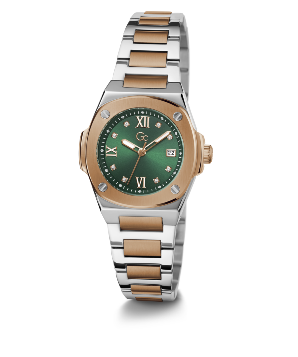Gc Sport Chic Silver Round Dial Quartz Women Watch - Guess Collection