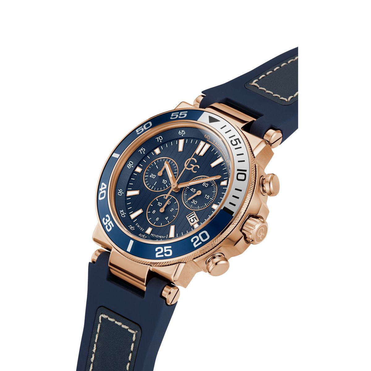 Gc Sport Chic Rose gold Round Dial Quartz Men Watch - Guess