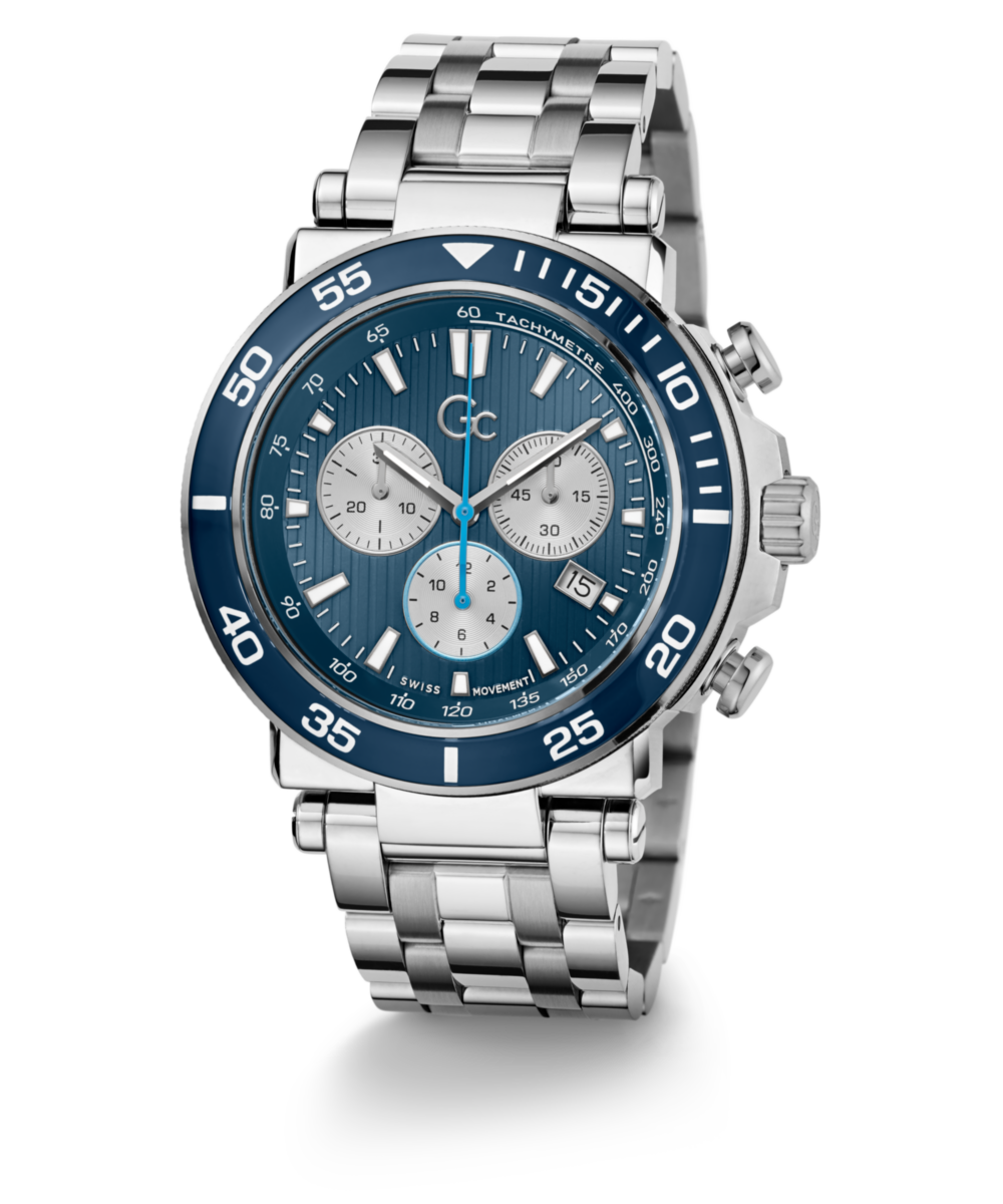 Gc One Blue Round Dial Quartz Analog Men Watch - Guess Collection