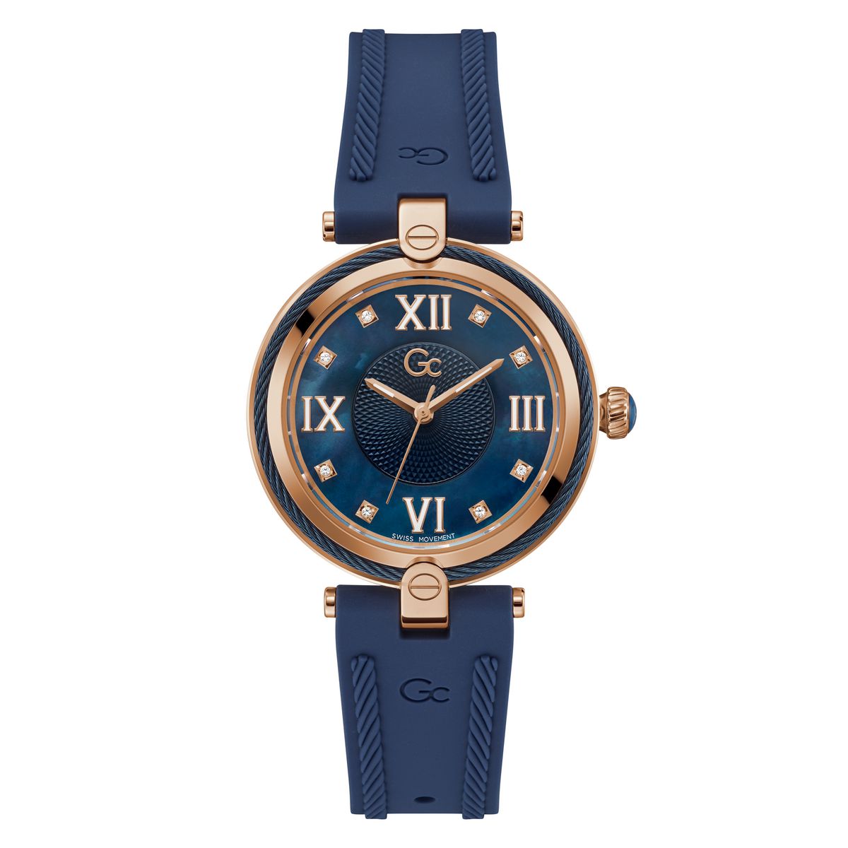 Gc Sport Chic Blue Round Dial Quartz Analog Women Watch Guess Collec  Z15004L7MF At JUST WATCHES