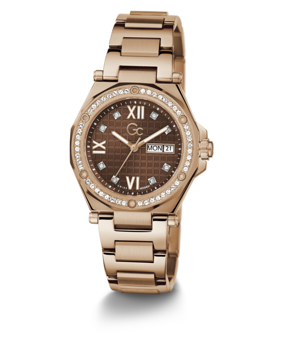 Gc Sport Chic Rose gold Round Dial Quartz Women Watch - Guess Collection