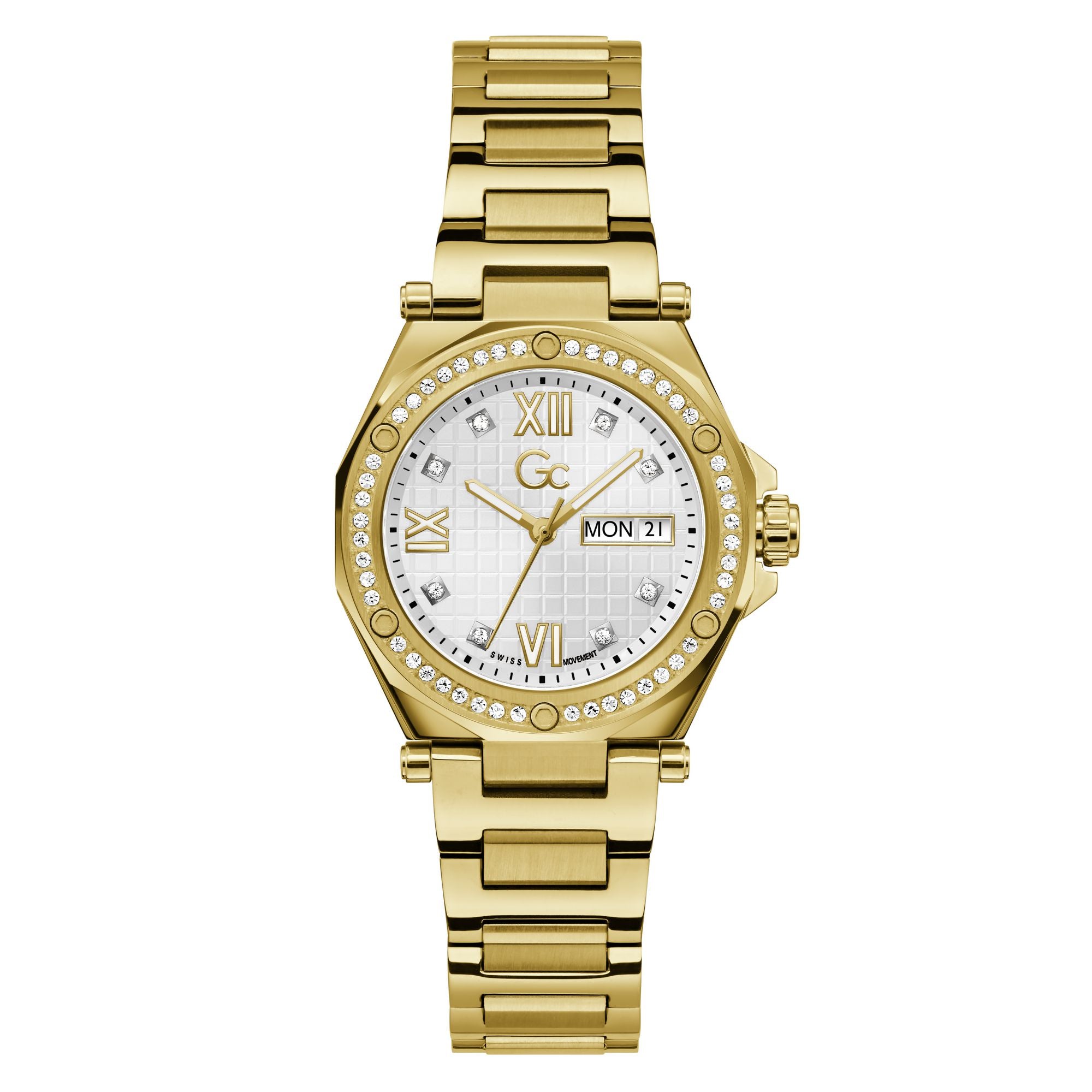 GC Legacy Lady Silver Round Dial Analog Women's Watch - Z20008L1MF