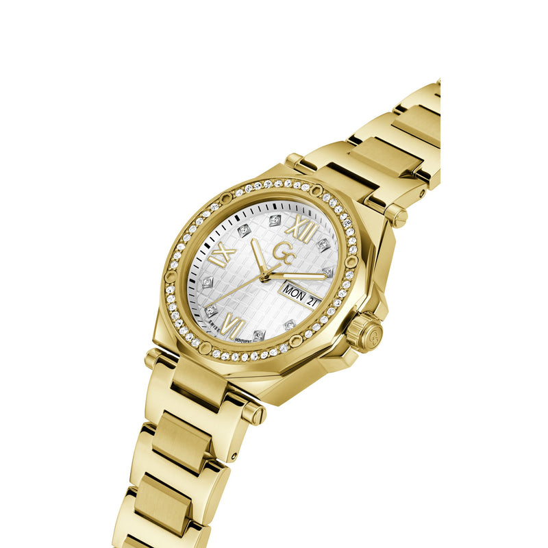 GC Legacy Lady Silver Round Dial Analog Women's Watch - Z20008L1MF Watch Gc