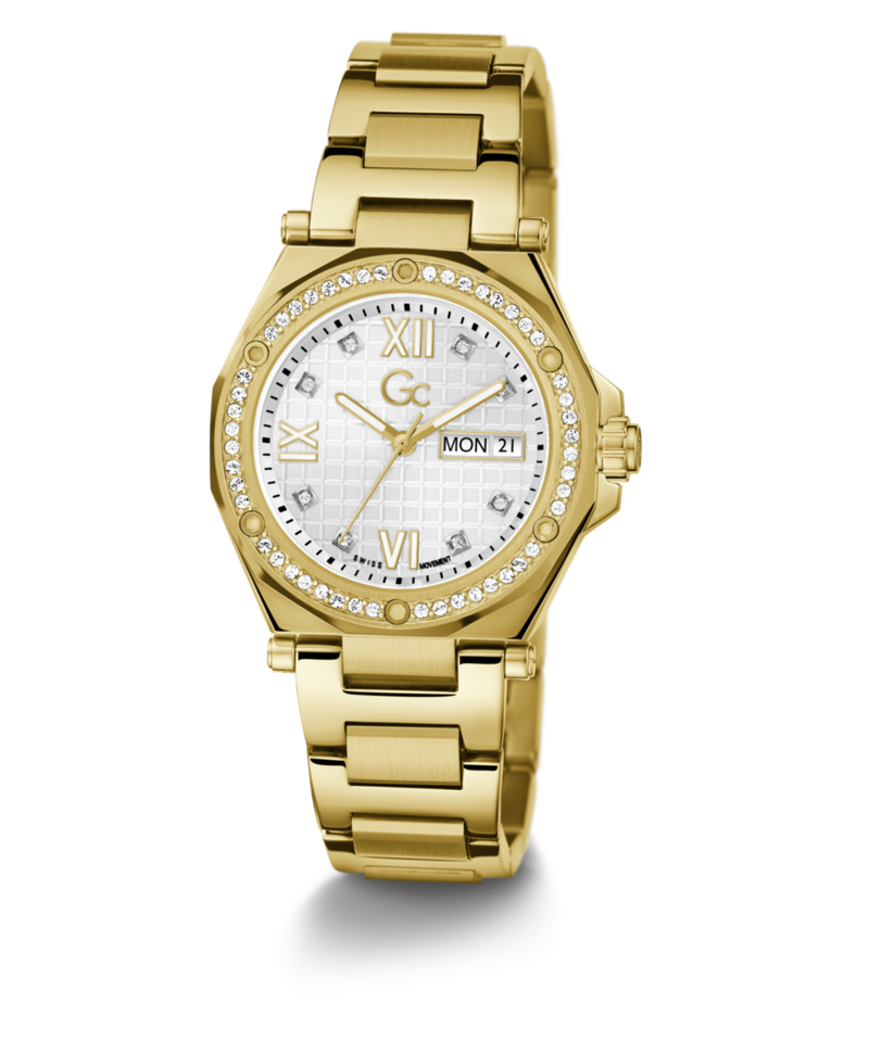 GC Legacy Lady Silver Round Dial Analog Women's Watch - Z20008L1MF Watch Gc