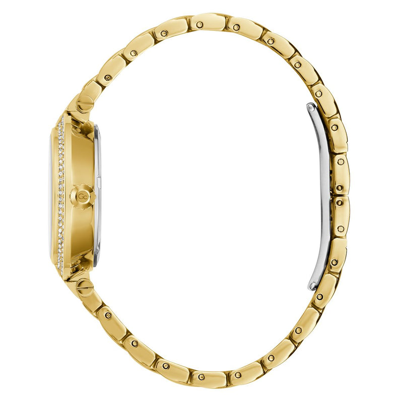 Gc Sport Chic Yellow Round Dial Quartz Women Watch - Guess Collection Watch Gc