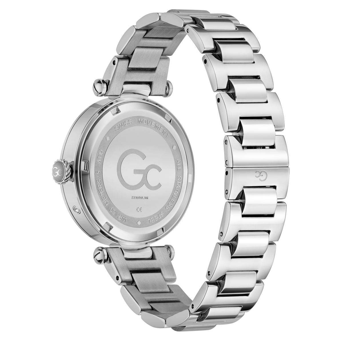 Gc Round 38mm Pink Dial Analog Women Watch - Z23010L3M