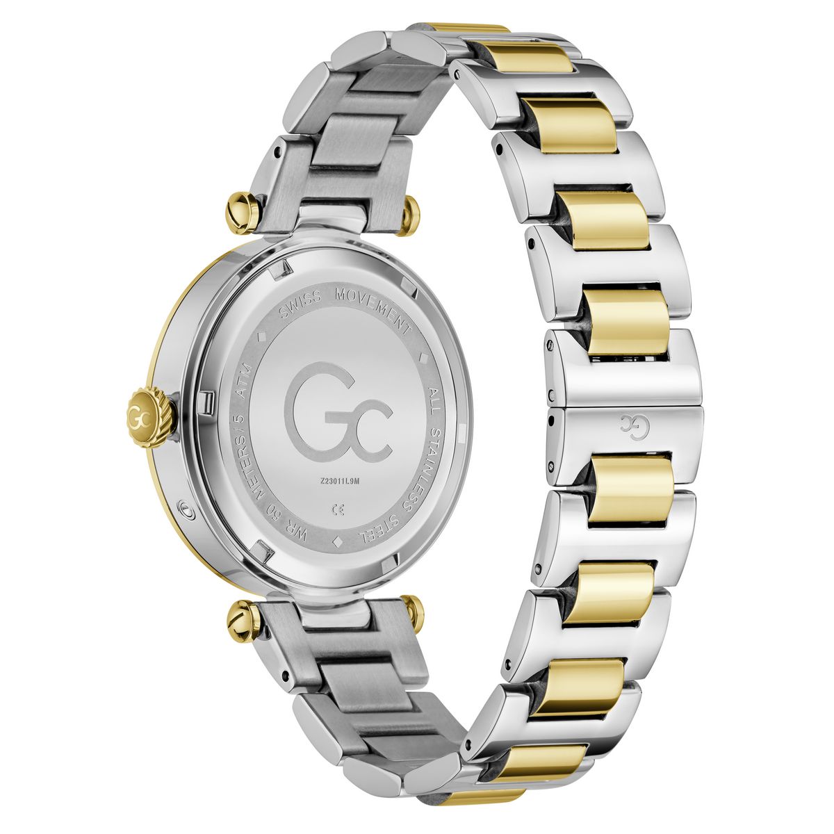 Gc Round 38mm Green Dial Analog Women Watch - Z23011L9M