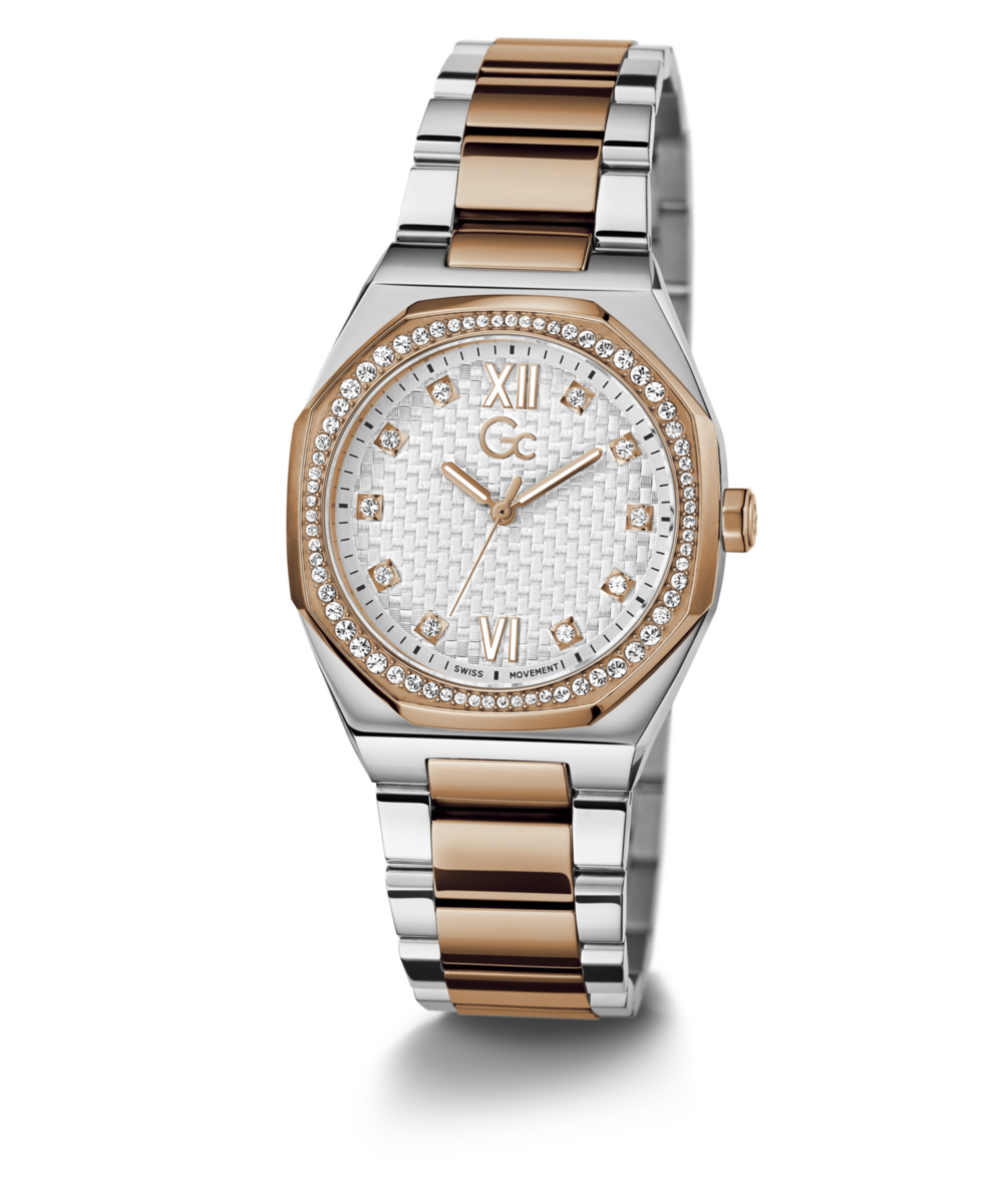 Gc Sport Chic Silver Tonneau Dial Quartz Analog Women Watch - Guess Collection