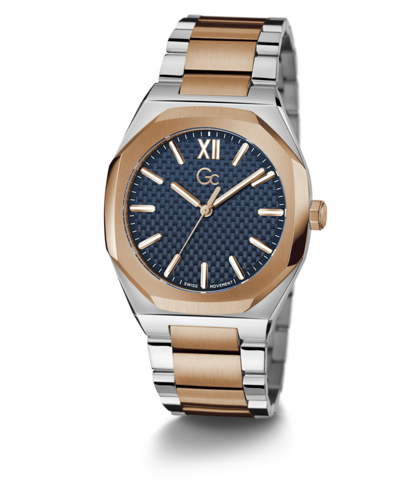 Gc Sport Chic Silver Tonneau Dial Quartz Analog Men Watch - Guess Collection Watch Gc