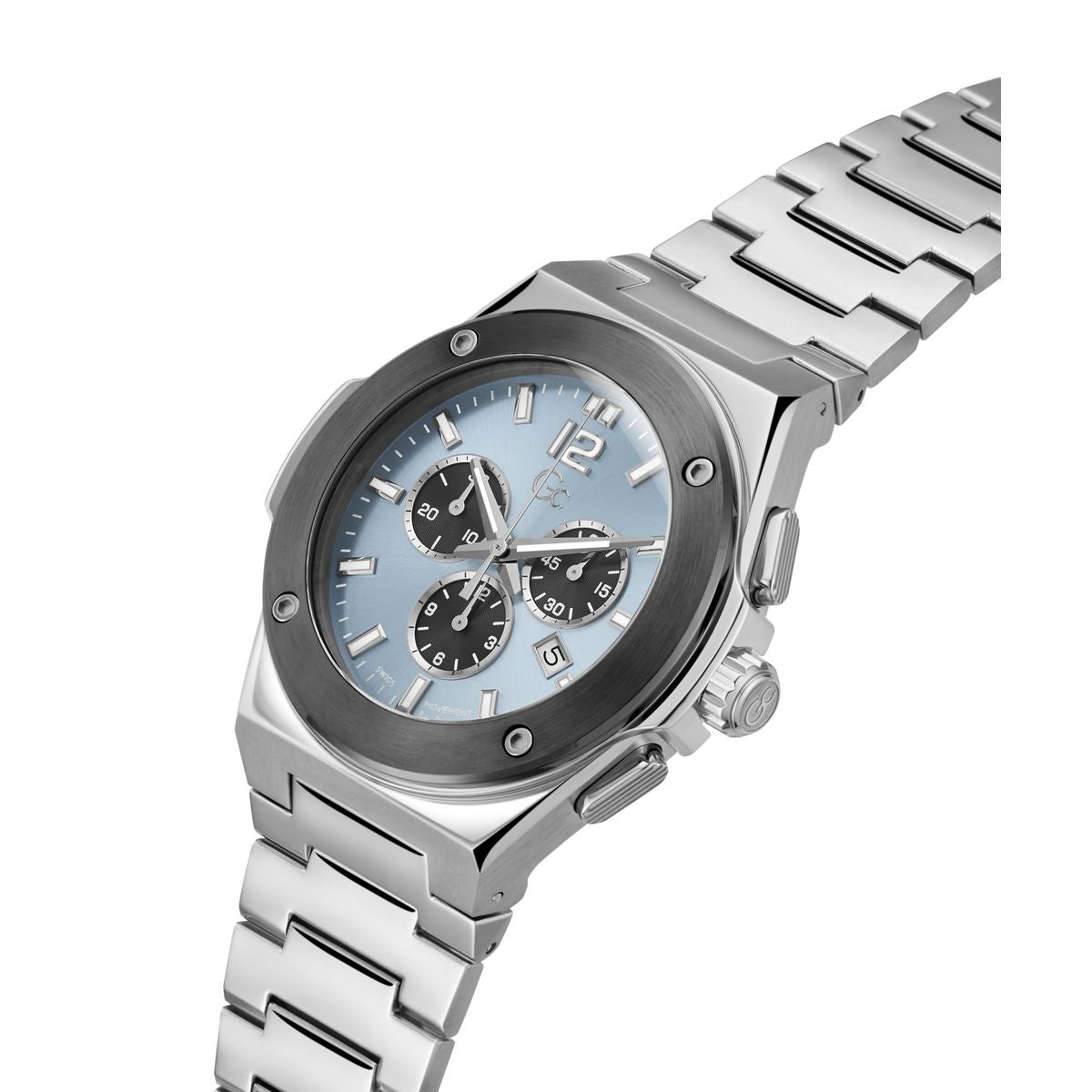Gc Round 44mm Blue Dial Analog Men Watch - Z33001G7MF