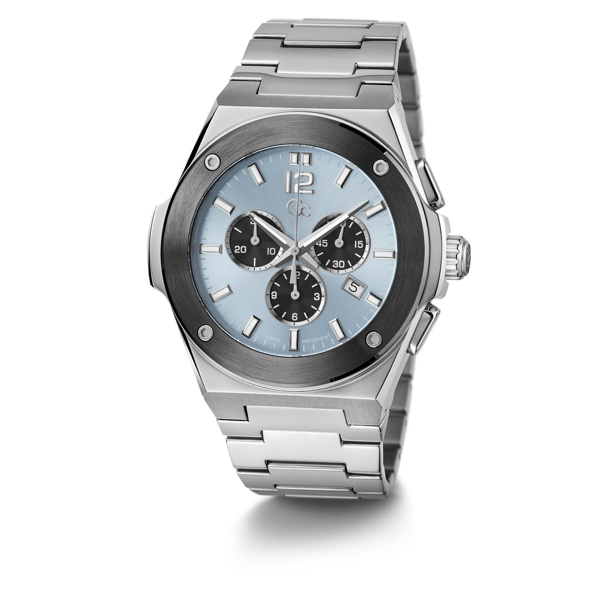Gc Round 44mm Blue Dial Analog Men Watch - Z33001G7MF