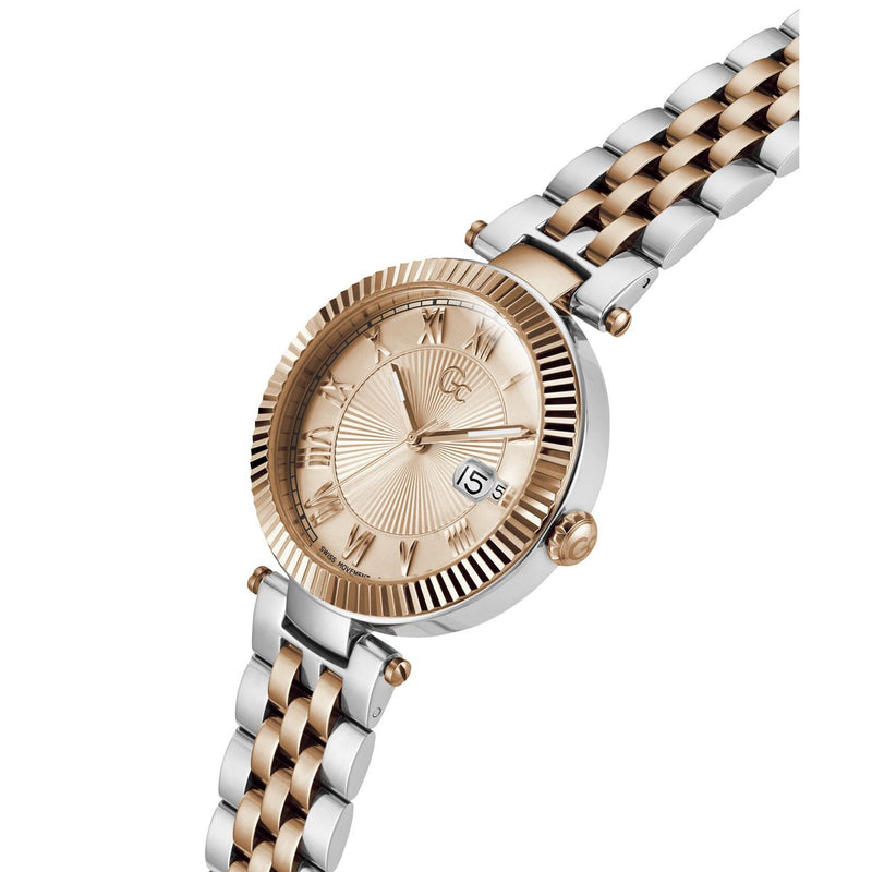 Gc Flair Rose gold Round Dial Quartz Analog Women Watch - Guess Collection Watch Gc