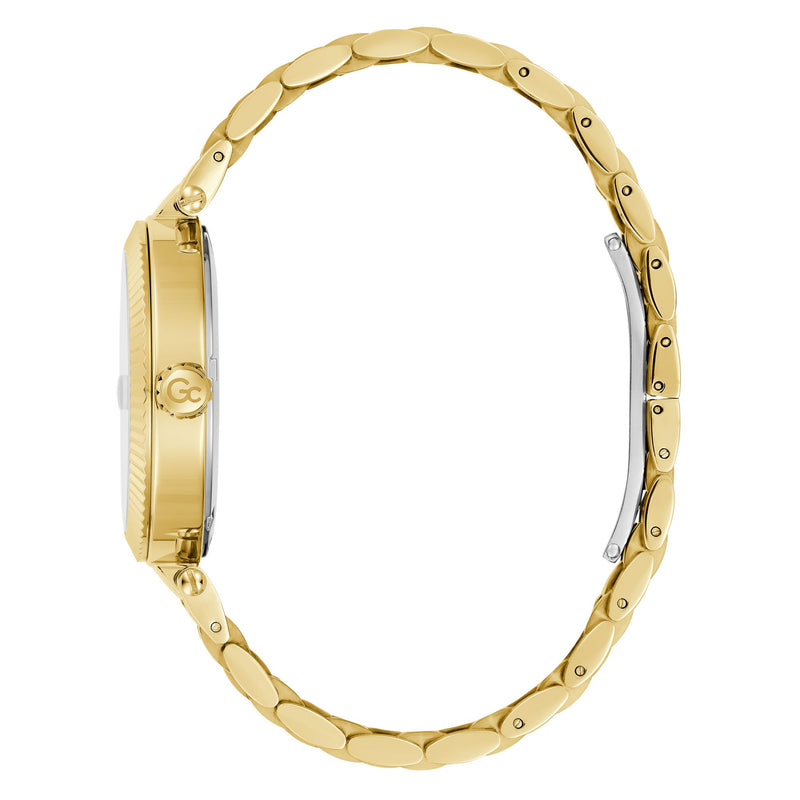 GC Flair Yellow Gold Round Dial Analog Women's Watch - Z36002L6MF Watch Gc