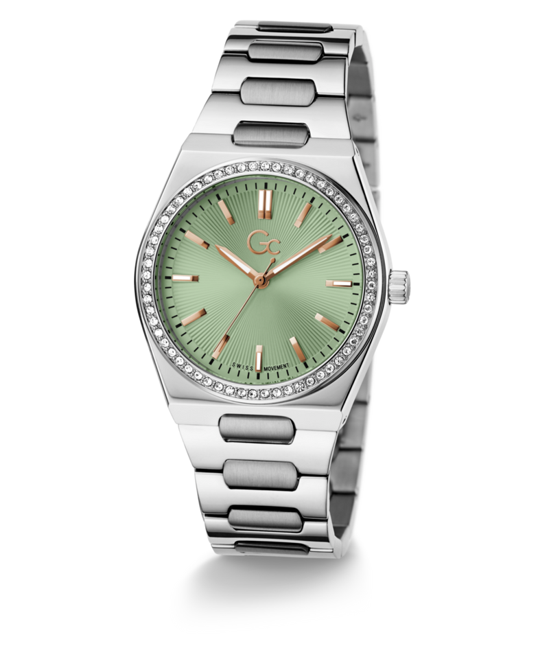 Gc Prodigy Lady Green Round Quartz Women Watch - Guess Collection Watch Gc
