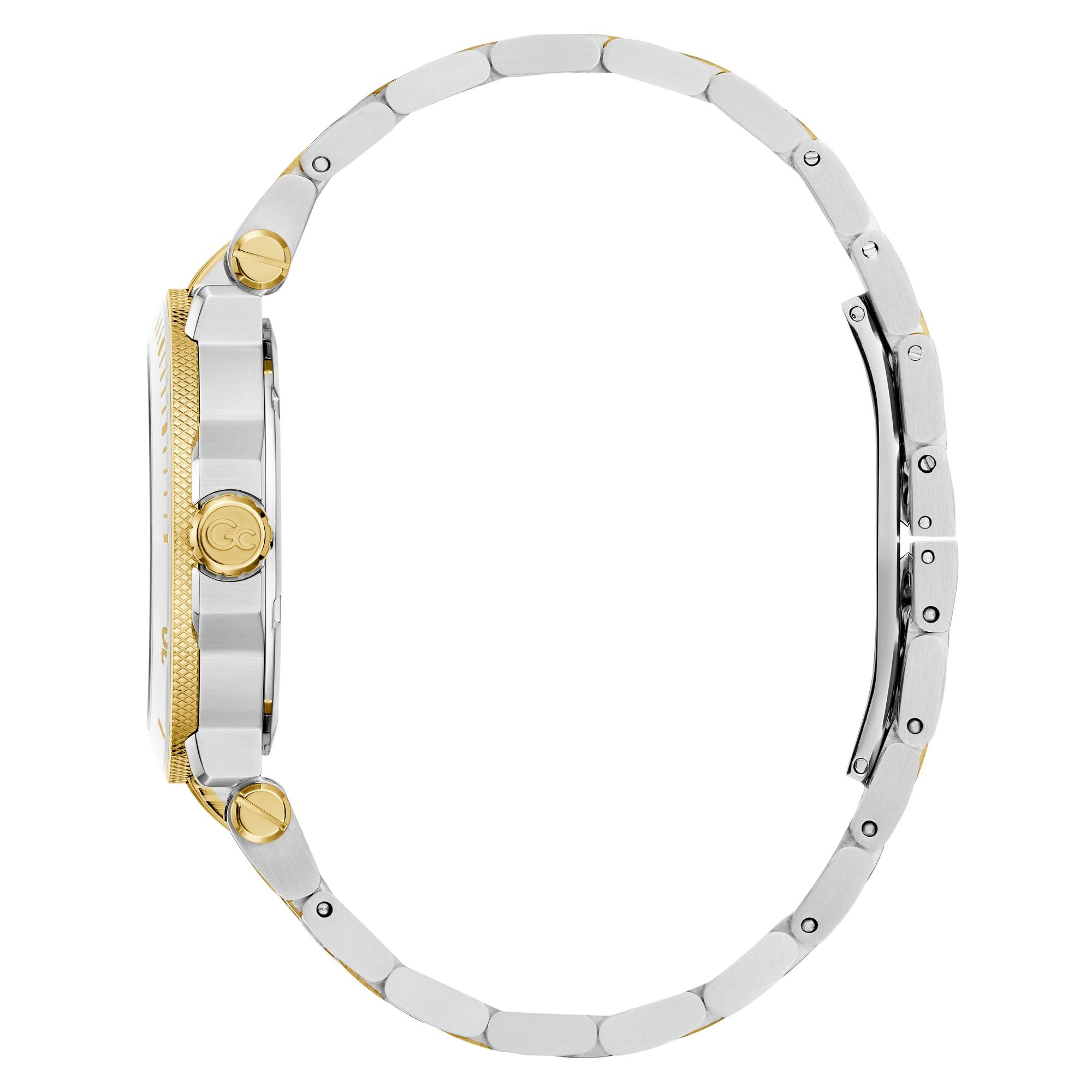 Gc Collection One White Round Dial Quartz Analog Women Watch - Guess Collection