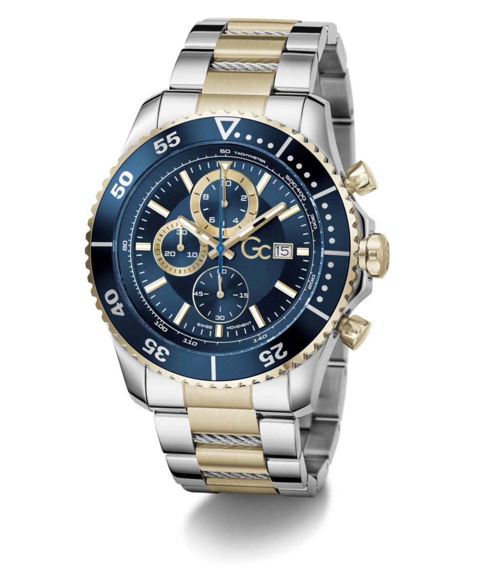 Gc Speedracer Blue Round Quartz Men Watch - Guess Collection