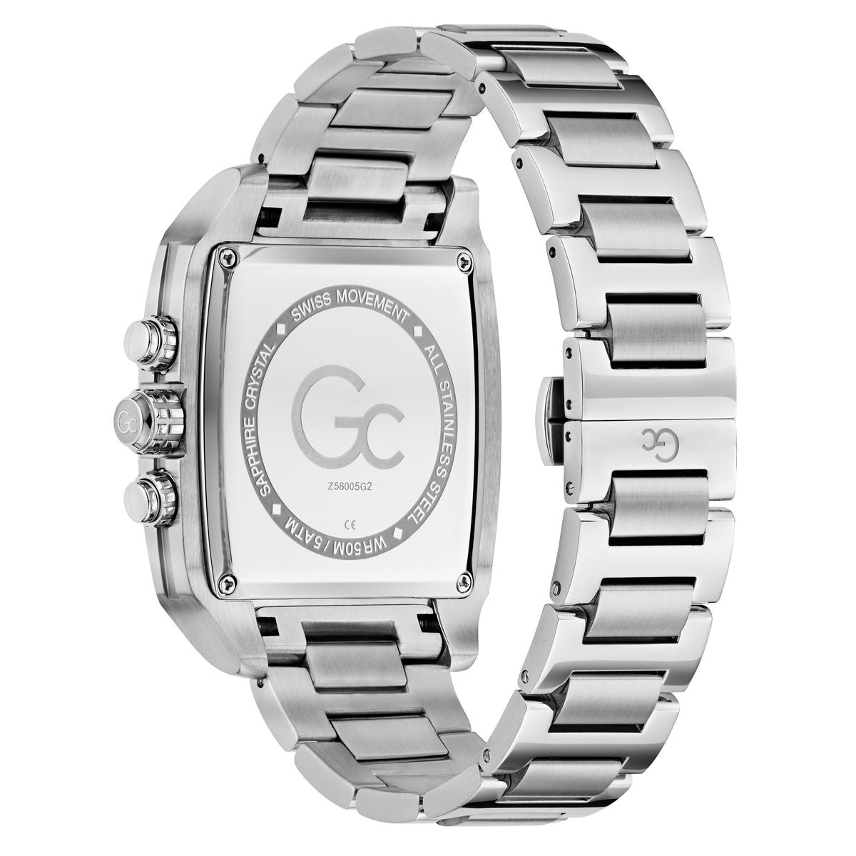 Gc Square 45mm Black Dial Analog Men Watch - Z56005G2