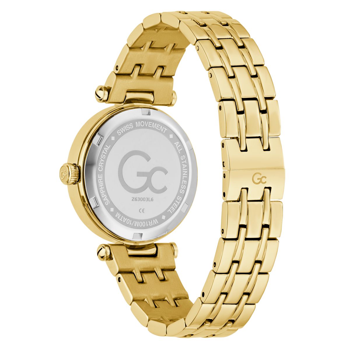 Gc Round 32mm White Dial Analog Women Watch - Z63003L6