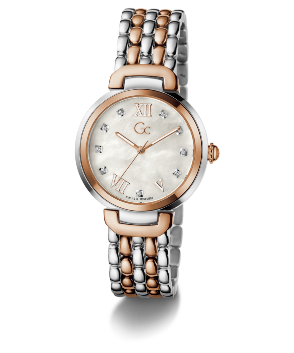 Gc Allure White Round Quartz Women Watch
