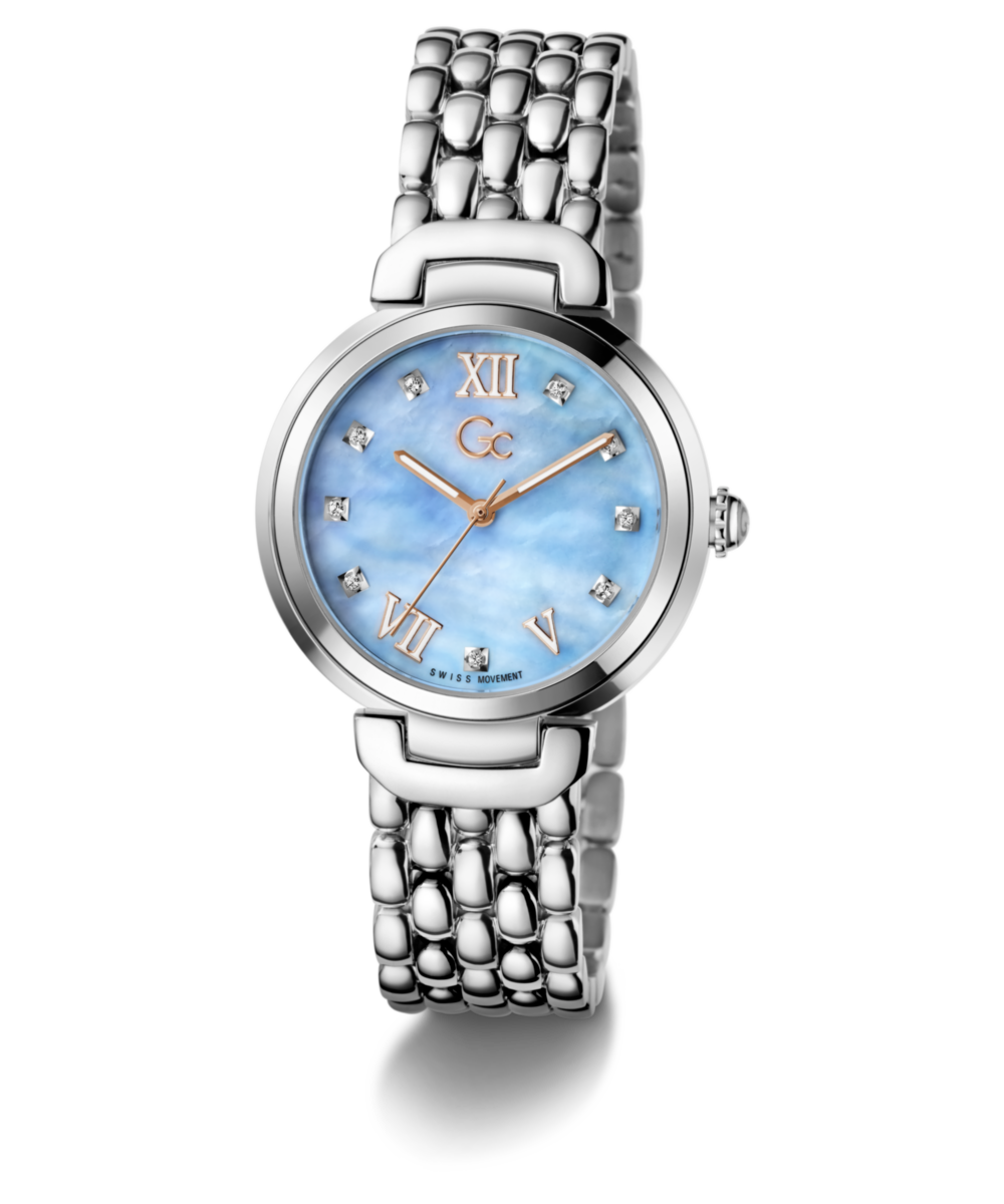 Gc Allure Blue Round Quartz Women Watch Watch Gc
