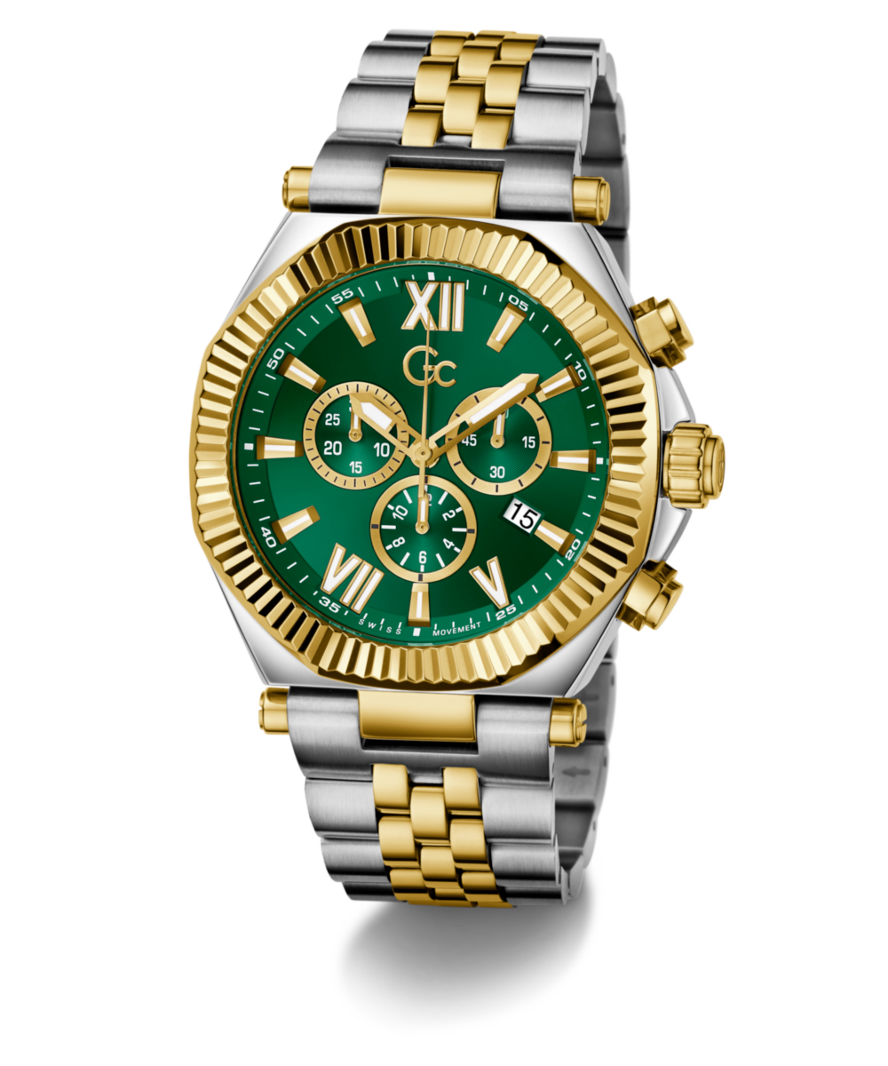 Gc Atlas Green Round Quartz Men Watch