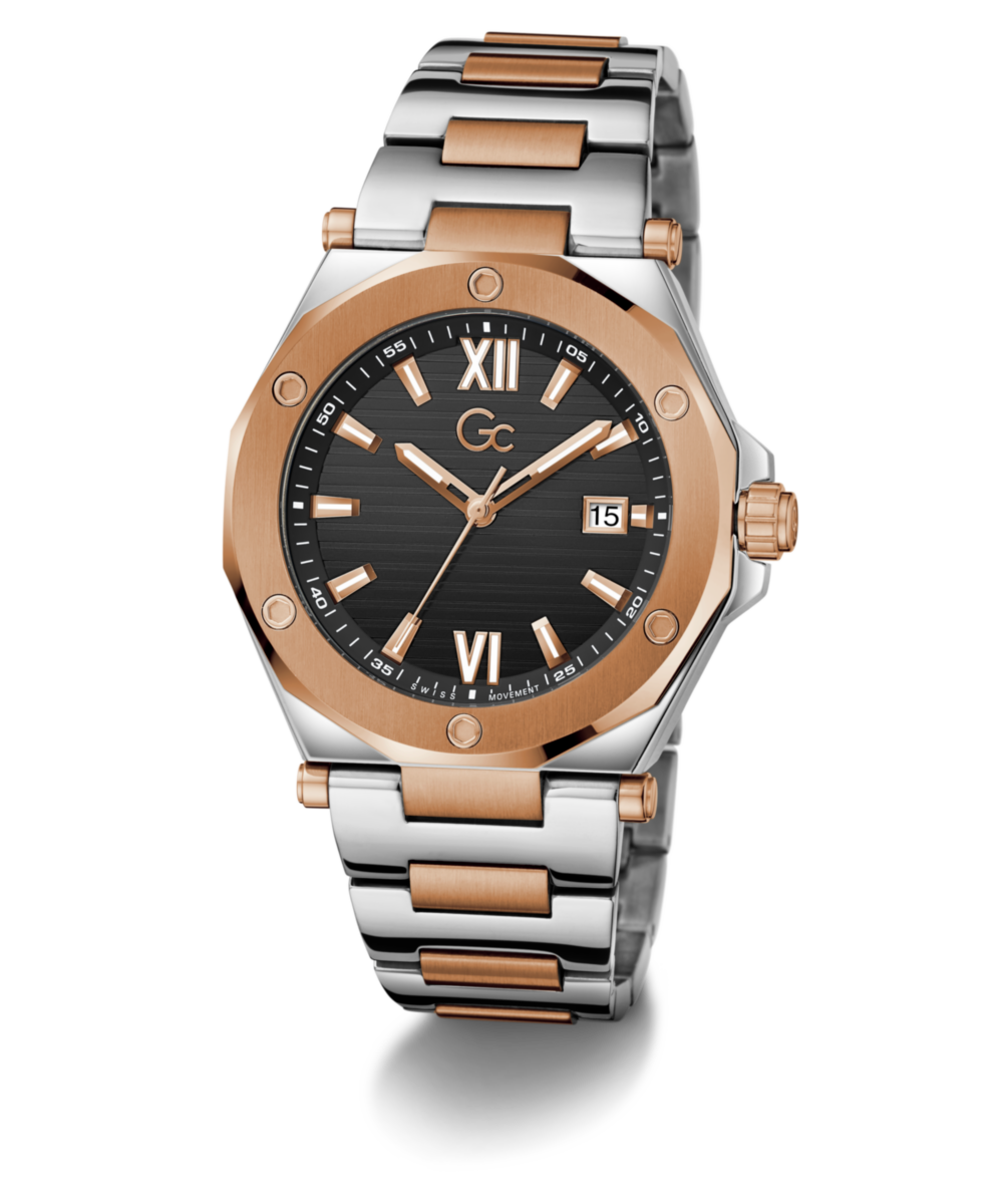 Gc Legacy Sleek Black Round Quartz Men Watch Watch Gc