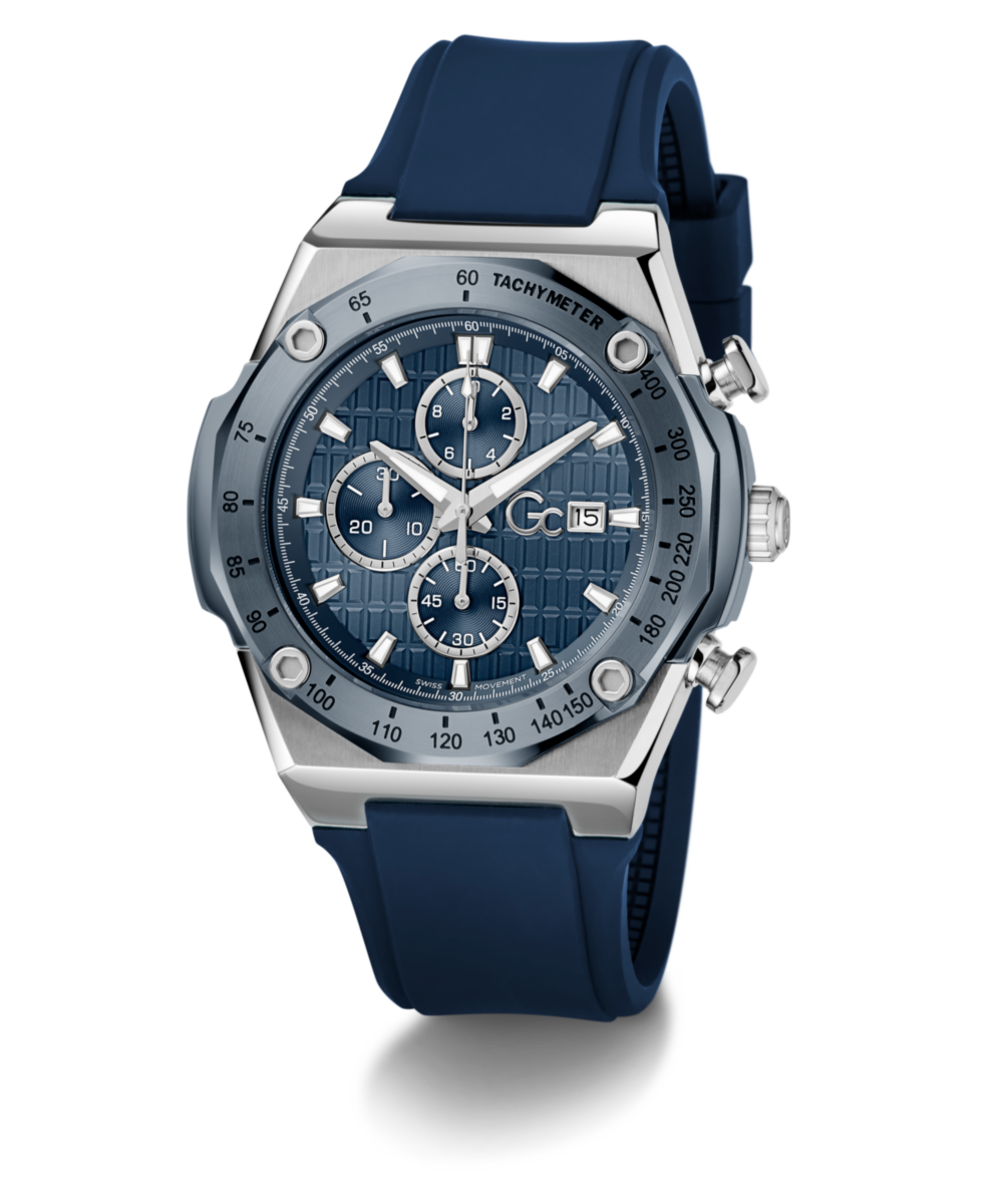 Gc Idolsport Blue Round Quartz Men Watch