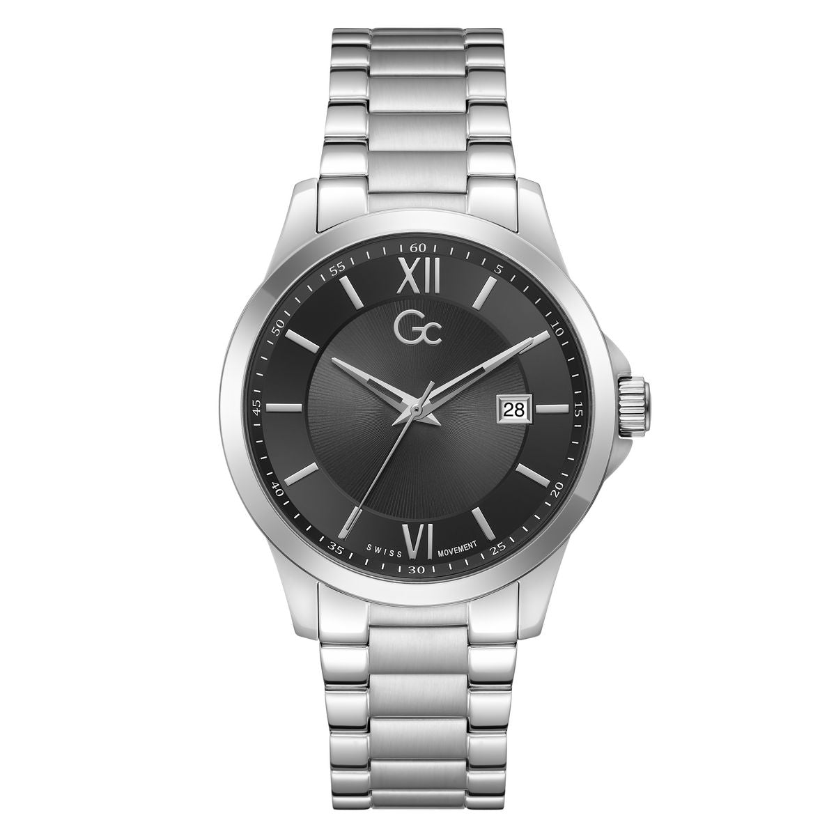 Gc Round 42mm Black Dial Analog Men Watch - Z83001G2M