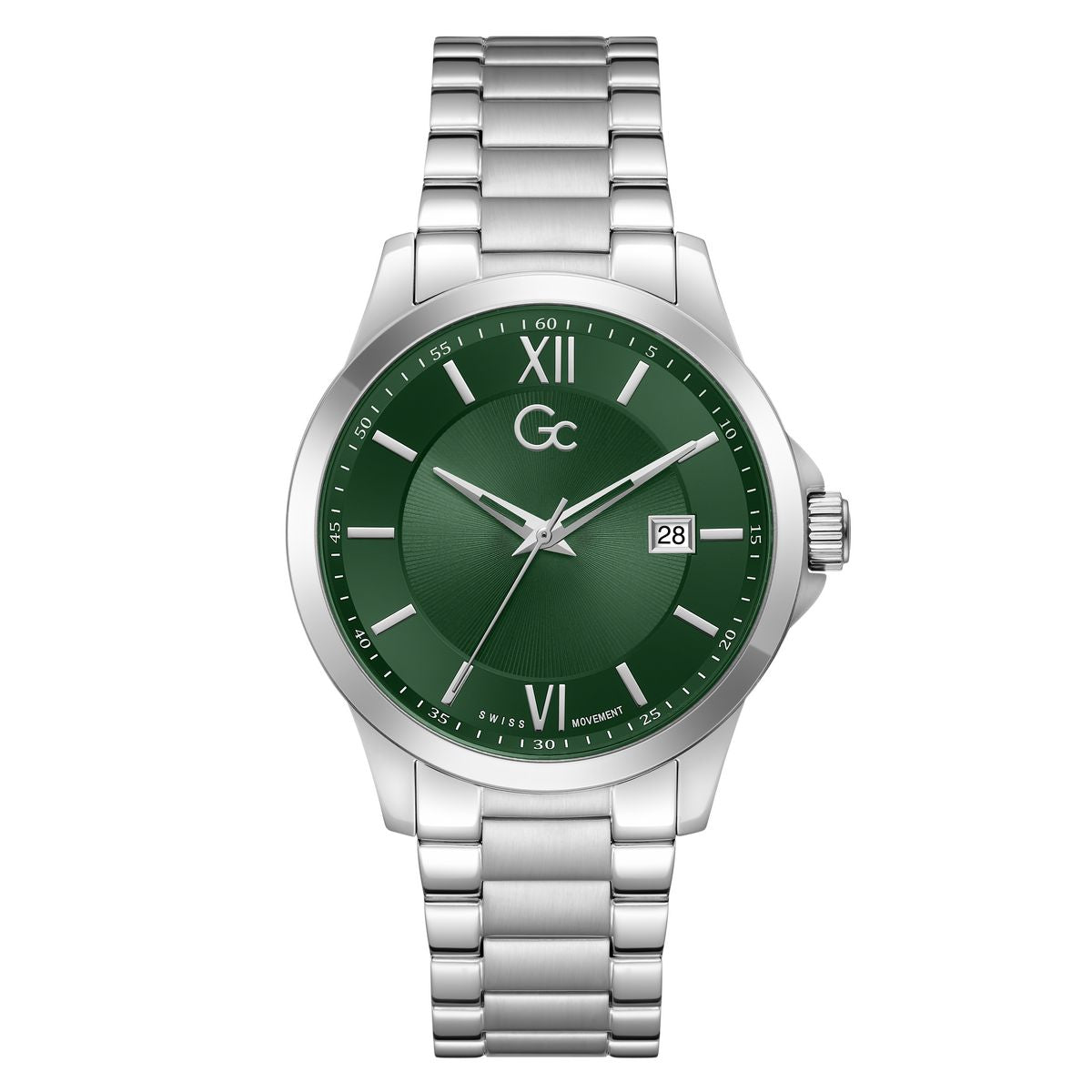 Gc Round 42mm Green Dial Analog Men Watch - Z83003G9M